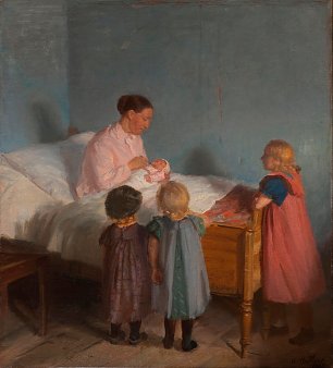 Anna Ancher Little Brother Wandbild