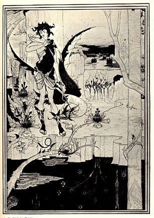 Aubrey Beardsley Siegfried illustration act ii Wandbild