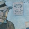 Emile-Bernard-Self-portrait-with-portrait-of-Gauguin