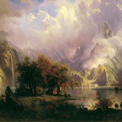 Albert-Bierstadt-Rocky-Mountain-Landschaft