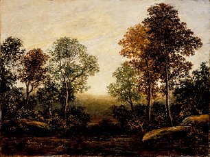 Ralph Albert Blakelock Landscape with Trees Wandbild