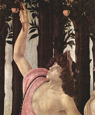 Sandro Botticelli Fruehling Primavera Detail 3 Wandbild