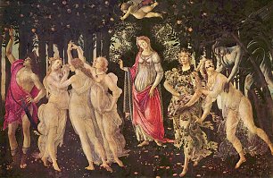 Sandro Botticelli Fruehling Primavera Wandbild