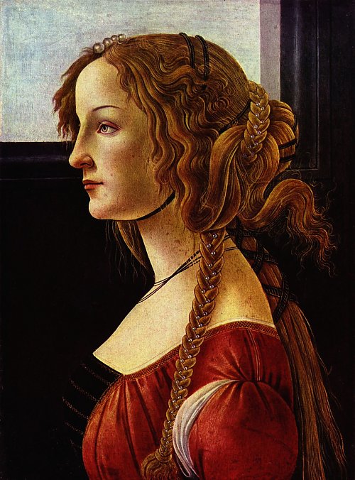 Sandro Botticelli Portrait der Simonetta Vespucci Wandbild