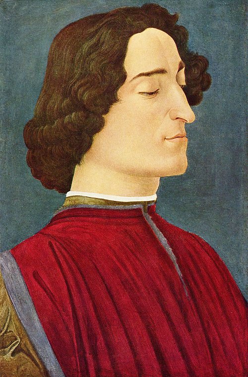 Sandro Botticelli Portrait des Guiliano de Medici Wandbild
