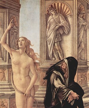 Sandro Botticelli Verleumdung Detail 3 Wandbild