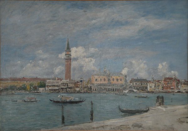 Eugene Boudin Venice la Piazzetta vue du Grand Canal Wandbild