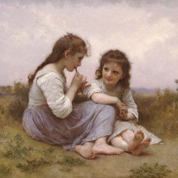 William-Adolphe-Bouguereau-A-Childhood-Idyll
