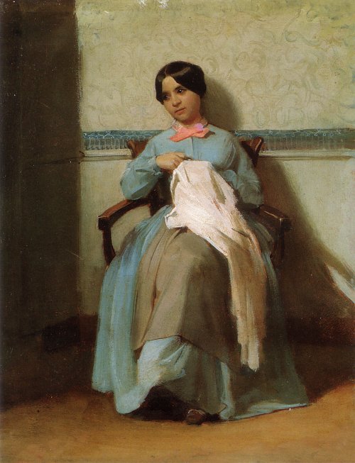 William Adolphe Bouguereau A Portrait of Leonie Bouguereau Wandbild