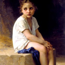 William-Adolphe-Bouguereau-At-the-Foot-of-the-Cliff