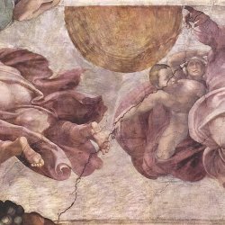 Michelangelo-Buonarroti-Sixtinische-Kapelle-Schoepfungsgeschichte-Scheidung-von-Licht-und-Finsternis