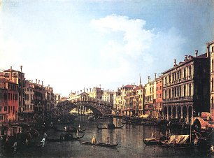 Canaletto Die Rialtobruecke von Sueden Wandbild