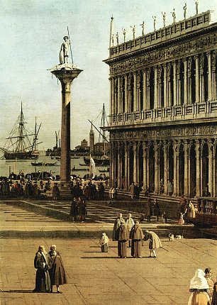 Canaletto La Piazzetta Detail 2 Wandbild