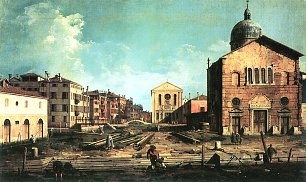 Canaletto Vedute von San Giuseppe di Castello Wandbild