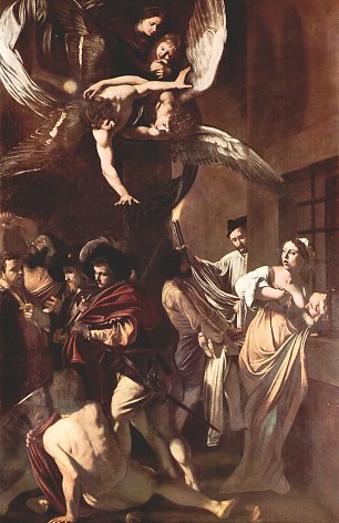 Michelangelo Caravaggio Die sieben Werke der Barmherzigkeit Wandbild