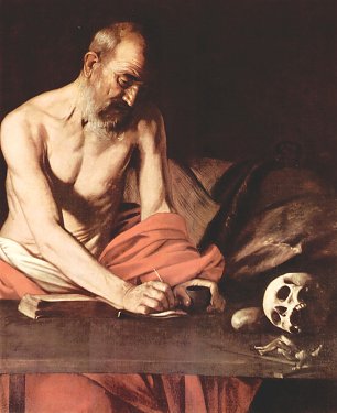Michelangelo Caravaggio Hl Hieronymus Wandbild