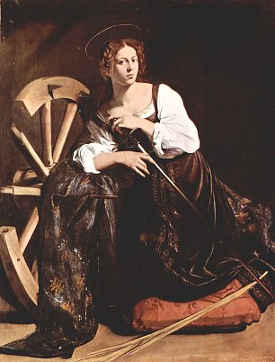 Michelangelo Caravaggio Hl Katharina von Alexandrien Wandbild