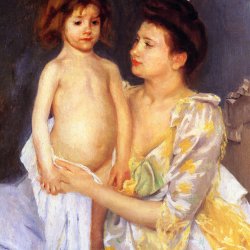 Mary-Cassatt-Jules-Being-Dried-by-His-Mother