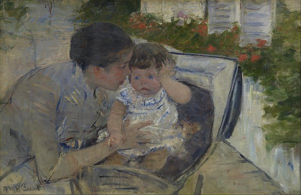 Mary Cassatt Susan Comforting the Baby Wandbild