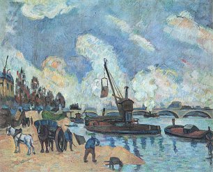 Paul Cezanne Am Quai de Bercy in Paris Wandbild