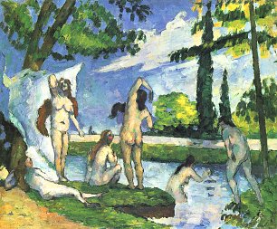 Paul Cezanne Badende 3 Wandbild