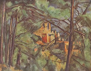 Paul Cezanne Das Chateau Noir hinter Baeumen Wandbild