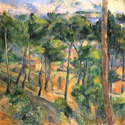 Paul-Cezanne-L-Estaque-Blick-durch-die-Kiefern