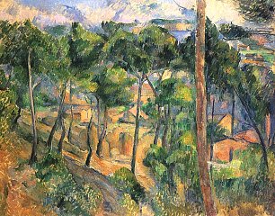 Paul Cezanne L Estaque Blick durch die Kiefern Wandbild