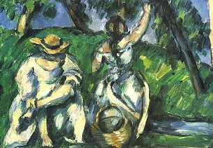 Paul Cezanne Obstpflueckerin Wandbild
