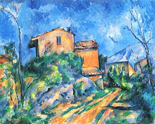 Paul Cezanne Stillleben Maison Maria am Weg zum Chateau Noir Wandbild