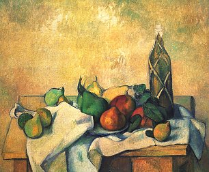 Paul Cezanne Stillleben Rumflasche Wandbild