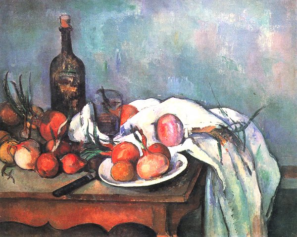 Paul Cezanne Stillleben mit Zwiebeln Wandbild