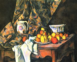 Paul Cezanne Stillleben mit aepfeln und Pfirsichen Wandbild