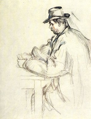 Paul Cezanne Studie eines Kartenspielers Wandbild