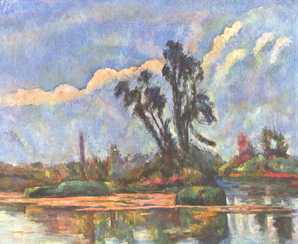 Paul Cezanne Ufer der Oise Wandbild