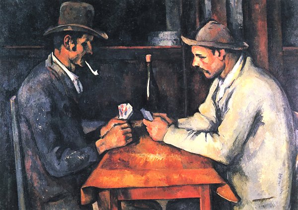 Paul Cezanne Zwei Kartenspieler Wandbild