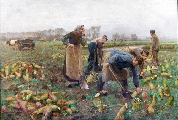Emile Claus The Beet Harvest Wandbild