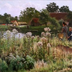 Emile-Claus-The-river-Lys-at-Astene