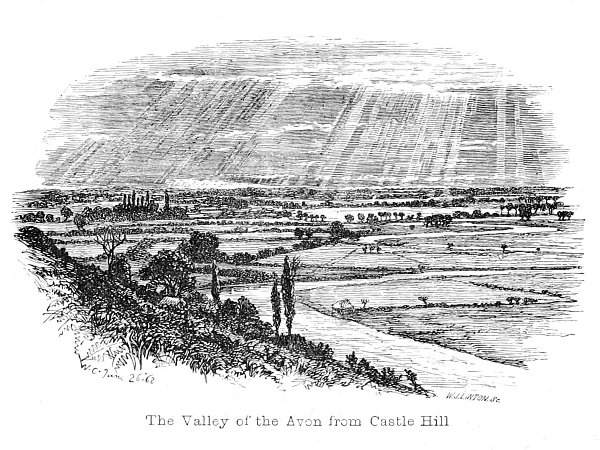 Walter Crane The Valley of the Avon from Castle Hill Wandbild