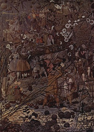 Richard Dadd Der Meisterstreich des hexenden Holzfaellers Wandbild