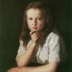 Franz-Defregger-Frau-des-Malers-Anna-als-12jaehriges-Maedchen