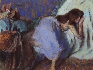 Edgar Degas Auf einem Bett ruhendes Maedchen Wandbild