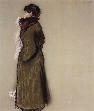 Edgar Degas Portrait der Ellen Andree Wandbild