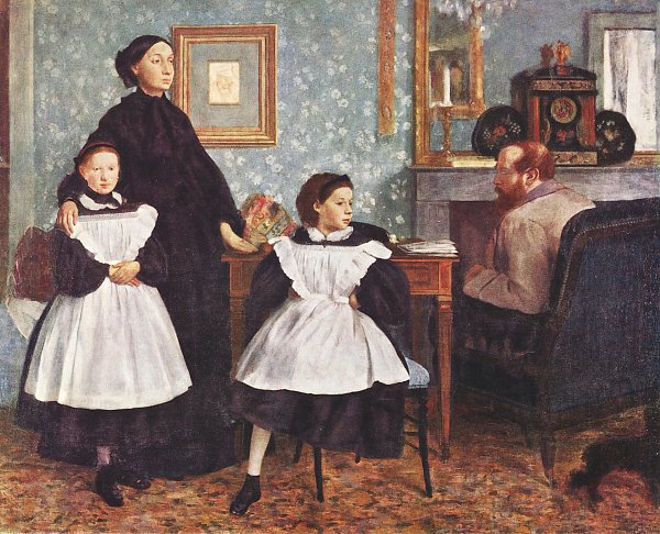 Edgar Degas Portrait der Familie Bellelli Wandbild
