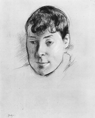 Edgar Degas Portrait der Madame Ernest May Wandbild