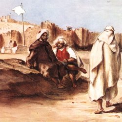 Eugene-Delacroix-Araber-vor-der-Stadt-Algier