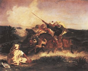 Eugene Delacroix Arabische Fantasia Wandbild
