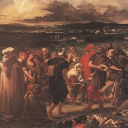 Eugene-Delacroix-Arabische-Komoedianten