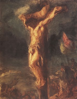 Eugene Delacroix Christus am Kreuz Wandbild