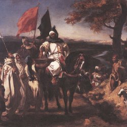 Eugene-Delacroix-Der-Kaid-marokkanischer-Anfuehrer
